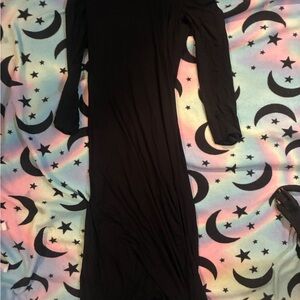 Black maxi dress